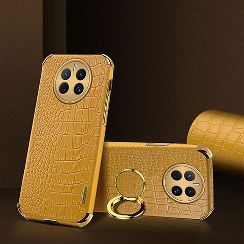 Funda Lujo Cuero Carcasa XD2 para Huawei Mate 50E Amarillo