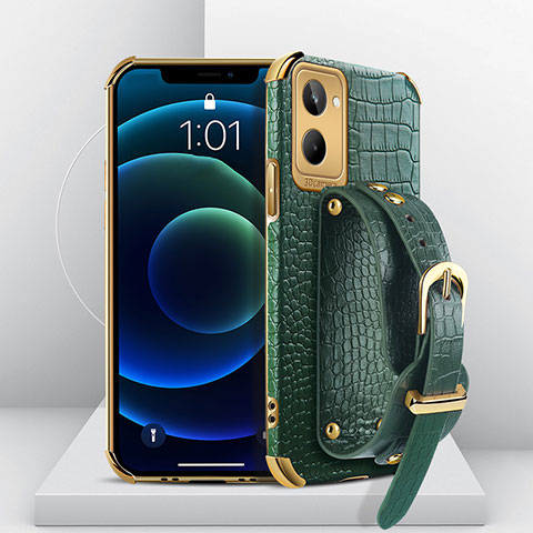 Funda Lujo Cuero Carcasa XD2 para Realme 10 4G Verde