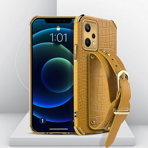 Funda Lujo Cuero Carcasa XD2 para Realme 9 Pro 5G Amarillo