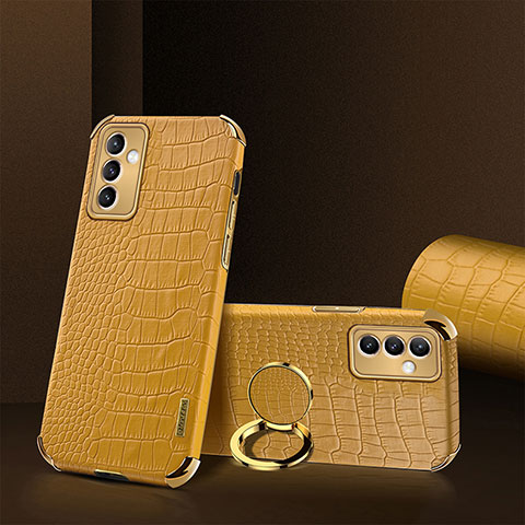 Funda Lujo Cuero Carcasa XD2 para Samsung Galaxy A15 LTE Amarillo