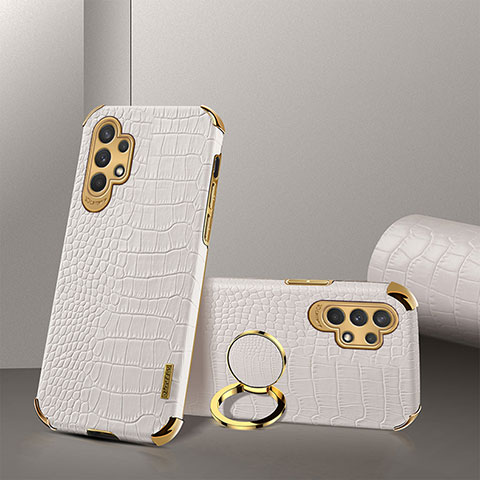 Funda Lujo Cuero Carcasa XD2 para Samsung Galaxy A32 5G Blanco