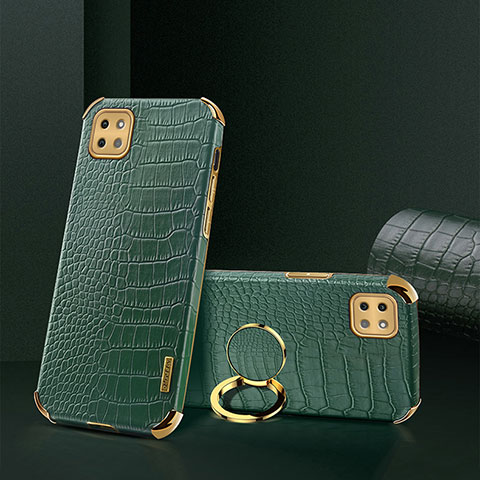 Funda Lujo Cuero Carcasa XD2 para Samsung Galaxy F42 5G Verde