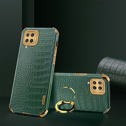 Funda Lujo Cuero Carcasa XD2 para Samsung Galaxy M32 4G Verde