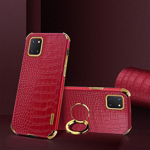 Funda Lujo Cuero Carcasa XD2 para Samsung Galaxy Note 10 Lite Rojo