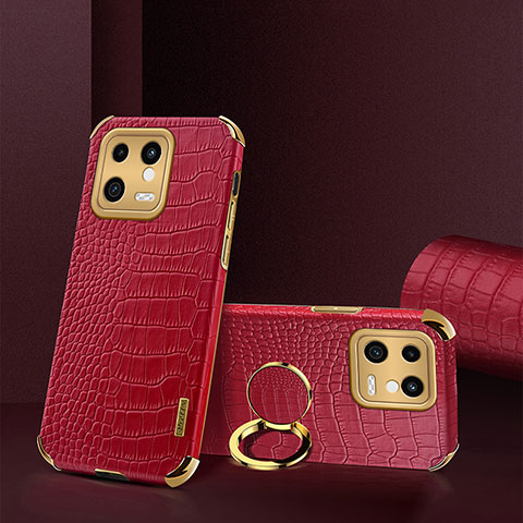 Funda Lujo Cuero Carcasa XD2 para Xiaomi Mi 13 5G Rojo