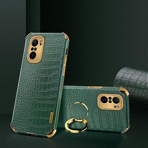 Funda Lujo Cuero Carcasa XD2 para Xiaomi Poco F3 5G Verde