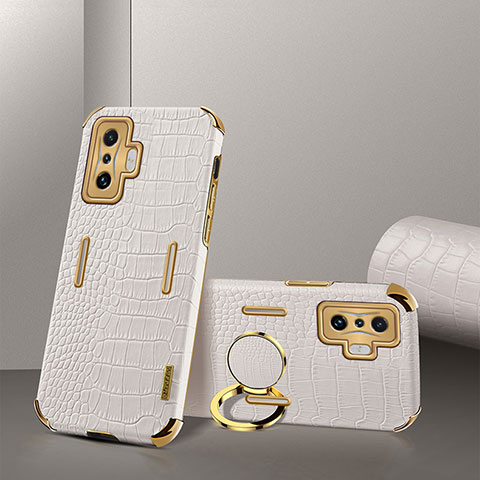 Funda Lujo Cuero Carcasa XD2 para Xiaomi Poco F4 GT 5G Blanco