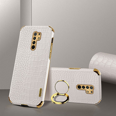 Funda Lujo Cuero Carcasa XD2 para Xiaomi Redmi 9 Prime India Blanco