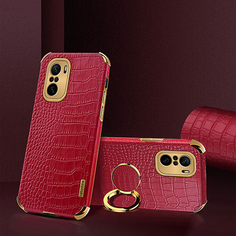 Funda Lujo Cuero Carcasa XD2 para Xiaomi Redmi K40 Pro+ Plus 5G Rojo