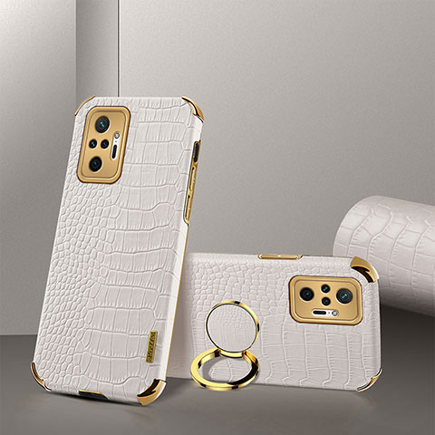 Funda Lujo Cuero Carcasa XD2 para Xiaomi Redmi Note 10 Pro 4G Blanco