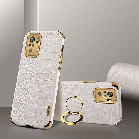 Funda Lujo Cuero Carcasa XD2 para Xiaomi Redmi Note 10S 4G Blanco