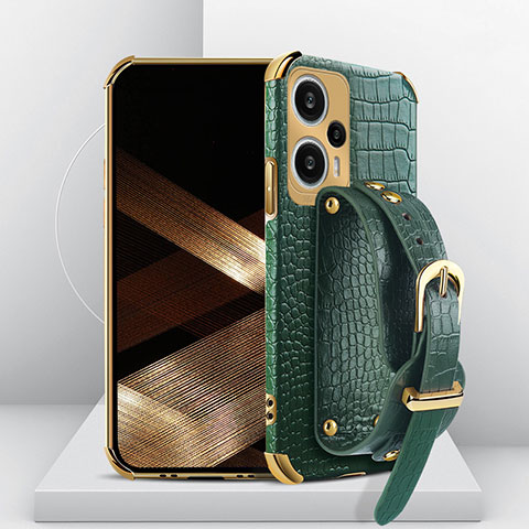 Funda Lujo Cuero Carcasa XD2 para Xiaomi Redmi Note 12 Turbo 5G Verde