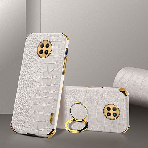 Funda Lujo Cuero Carcasa XD2 para Xiaomi Redmi Note 9T 5G Blanco