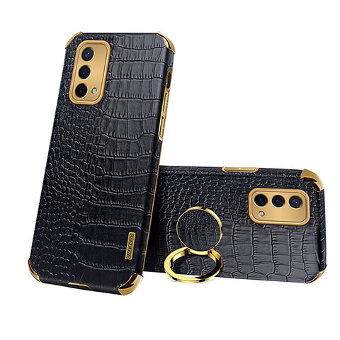 Funda Lujo Cuero Carcasa XD3 para Oppo A54 5G Negro