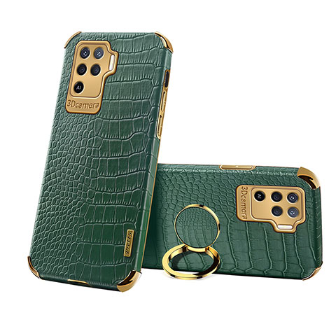 Funda Lujo Cuero Carcasa XD3 para Oppo A94 4G Verde