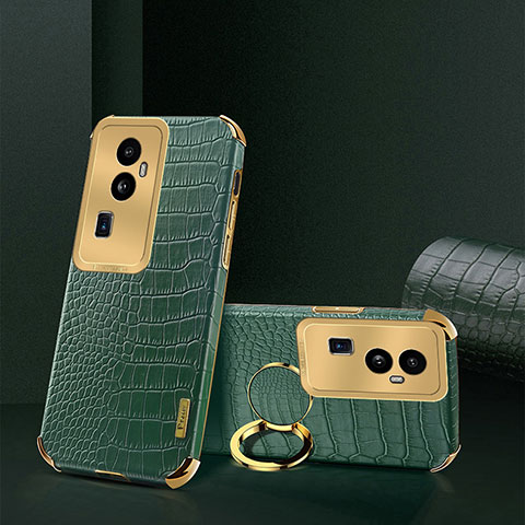 Funda Lujo Cuero Carcasa XD3 para Oppo Reno10 Pro+ Plus 5G Verde