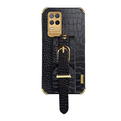 Funda Lujo Cuero Carcasa XD3 para Realme 8 4G Negro