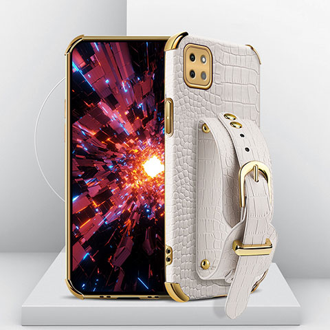 Funda Lujo Cuero Carcasa XD3 para Samsung Galaxy A22s 5G Blanco