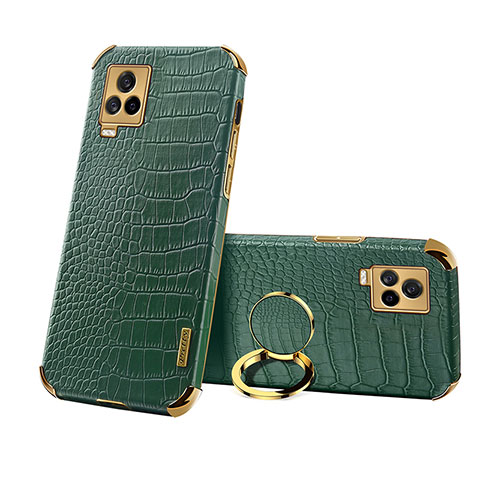 Funda Lujo Cuero Carcasa XD3 para Vivo iQOO 7 5G Verde