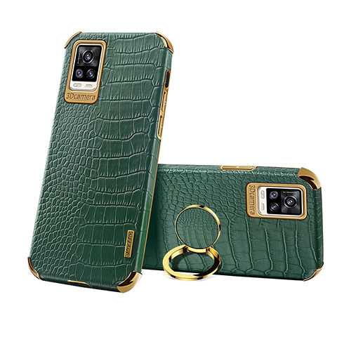 Funda Lujo Cuero Carcasa XD3 para Vivo V20 (2021) Verde