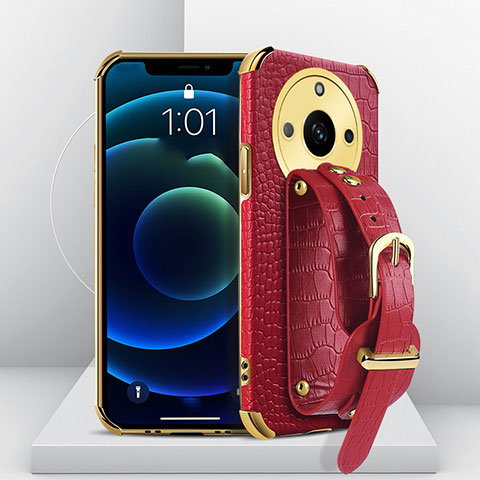 Funda Lujo Cuero Carcasa XD4 para Realme 11 Pro 5G Rojo