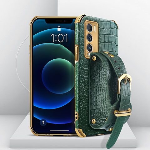 Funda Lujo Cuero Carcasa XD4 para Realme GT Master Explorer 5G Verde