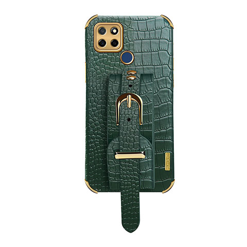 Funda Lujo Cuero Carcasa XD4 para Realme Q2i 5G Verde