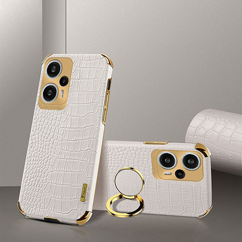 Funda Lujo Cuero Carcasa XD4 para Xiaomi Poco F5 5G Blanco