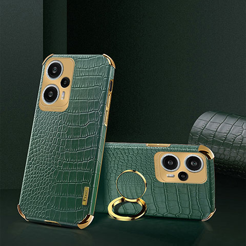 Funda Lujo Cuero Carcasa XD4 para Xiaomi Redmi Note 12 Turbo 5G Verde