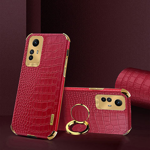 Funda Lujo Cuero Carcasa XD4 para Xiaomi Redmi Note 12S Rojo