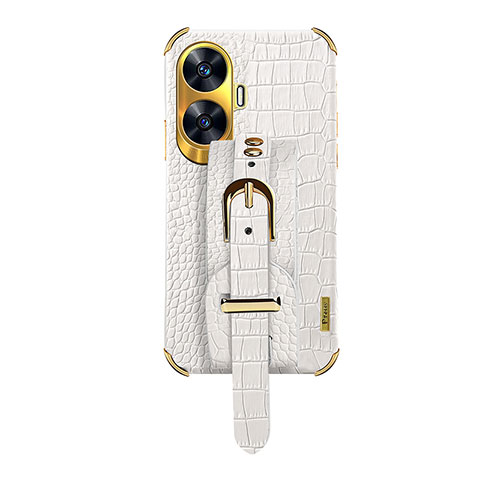 Funda Lujo Cuero Carcasa XD5 para Realme Narzo N55 Blanco