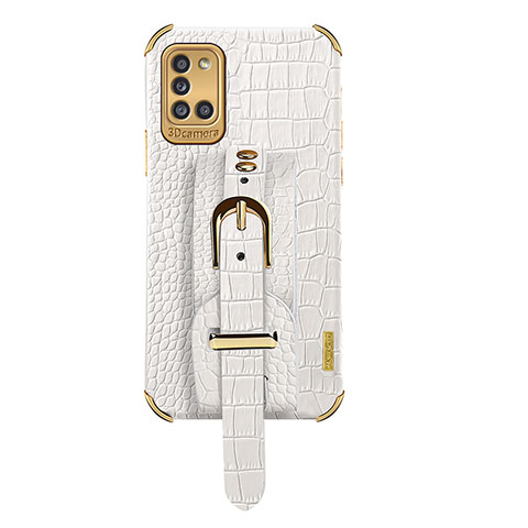 Funda Lujo Cuero Carcasa XD5 para Samsung Galaxy A31 Blanco