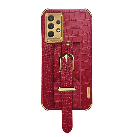 Funda Lujo Cuero Carcasa XD5 para Samsung Galaxy A32 4G Rojo