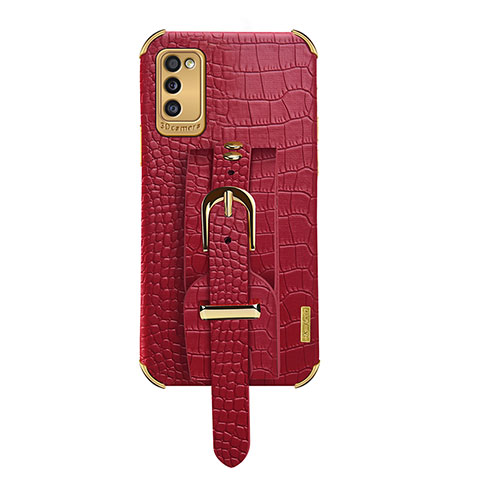 Funda Lujo Cuero Carcasa XD5 para Samsung Galaxy A41 Rojo