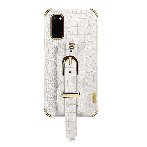 Funda Lujo Cuero Carcasa XD5 para Samsung Galaxy S20 5G Blanco