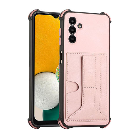 Funda Lujo Cuero Carcasa Y01B para Samsung Galaxy A13 5G Oro Rosa