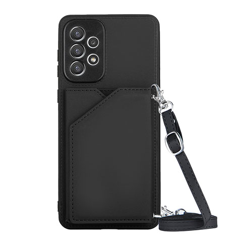 Funda Lujo Cuero Carcasa Y01B para Samsung Galaxy A73 5G Negro