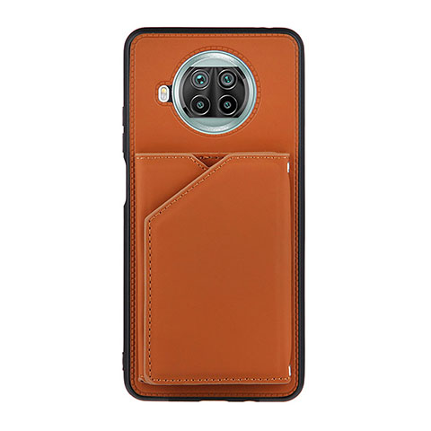 Funda Lujo Cuero Carcasa Y01B para Xiaomi Mi 10i 5G Marron