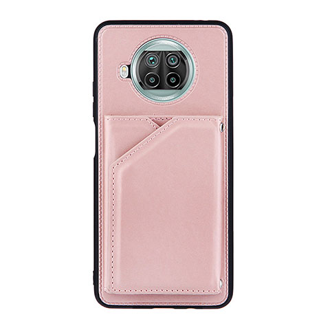Funda Lujo Cuero Carcasa Y01B para Xiaomi Mi 10i 5G Oro Rosa