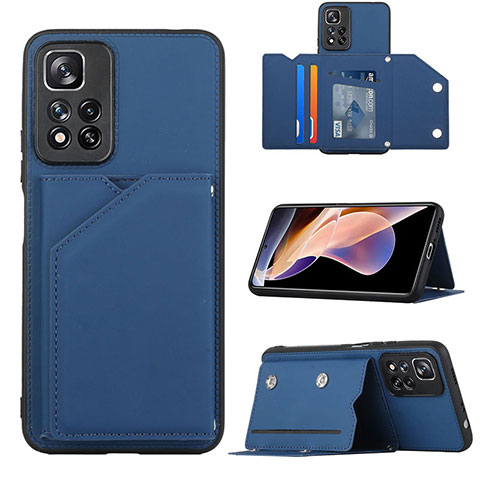 Funda Lujo Cuero Carcasa Y01B para Xiaomi Mi 11i 5G (2022) Azul