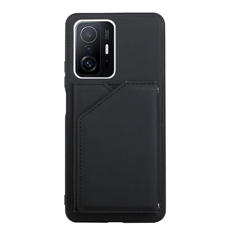 Funda Lujo Cuero Carcasa Y01B para Xiaomi Mi 11T Pro 5G Negro