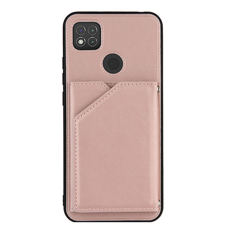 Funda Lujo Cuero Carcasa Y01B para Xiaomi Redmi 10A 4G Oro Rosa