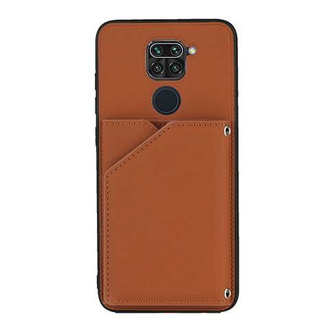 Funda Lujo Cuero Carcasa Y01B para Xiaomi Redmi 10X 4G Marron