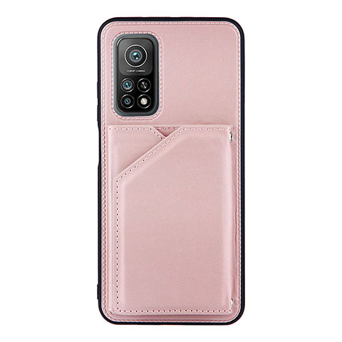 Funda Lujo Cuero Carcasa Y01B para Xiaomi Redmi K30S 5G Oro Rosa