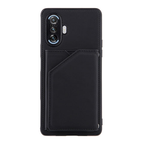 Funda Lujo Cuero Carcasa Y01B para Xiaomi Redmi K40 Gaming 5G Negro