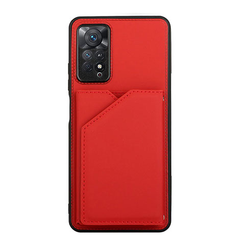 Funda Lujo Cuero Carcasa Y01B para Xiaomi Redmi Note 11 Pro 5G Rojo