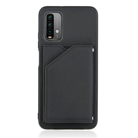 Funda Lujo Cuero Carcasa Y01B para Xiaomi Redmi Note 9 4G Negro