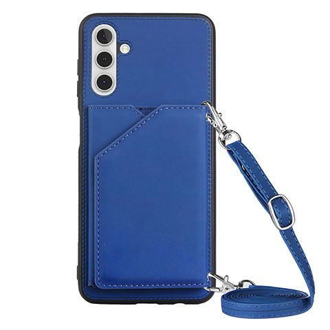 Funda Lujo Cuero Carcasa Y02B para Samsung Galaxy A04s Azul