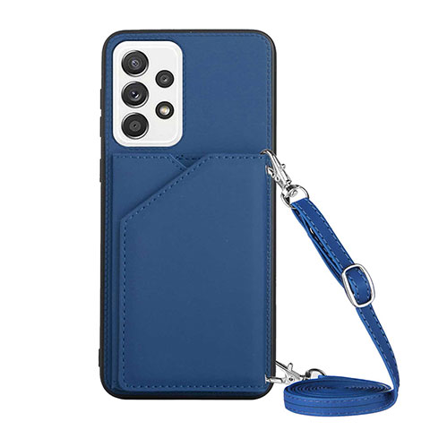 Funda Lujo Cuero Carcasa Y02B para Samsung Galaxy A33 5G Azul