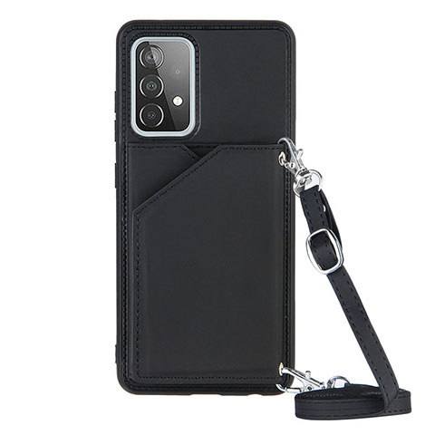 Funda Lujo Cuero Carcasa Y02B para Samsung Galaxy A52s 5G Negro